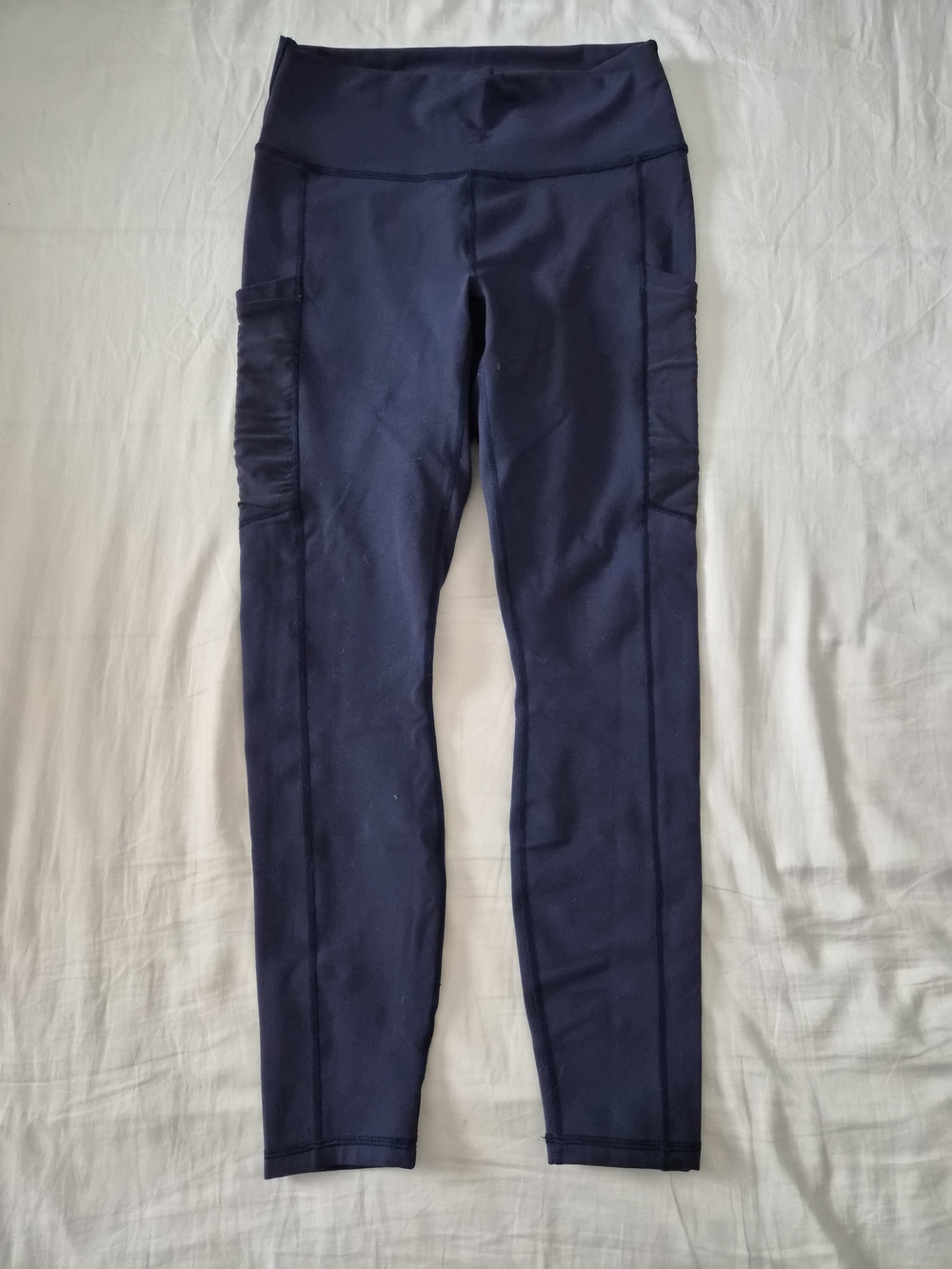 Fabletics Navy High-Waist Active Leggings with Side Pockets Powerhold
